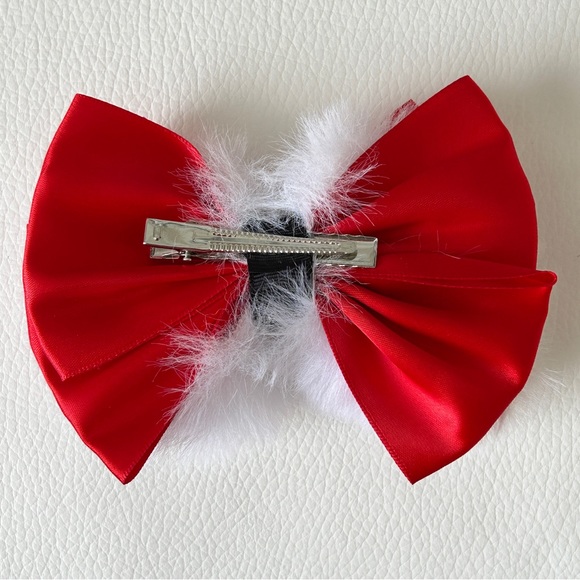 🆕 Satin Red Bow Tie - Picture 2 of 7